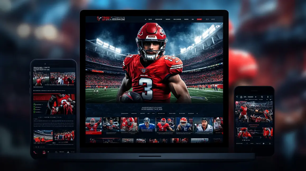A team of powerful American football players stands ready for the game, representing the thrilling, high-stakes betting opportunities you can find for the NFL at 999BD.